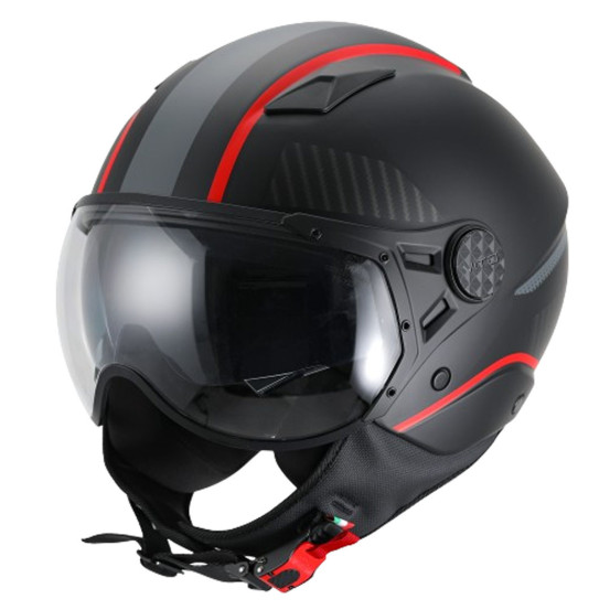Casque Jet VITO Lavori Noir et déco