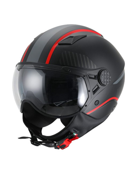 Casque Jet VITO Lavori Noir et déco
