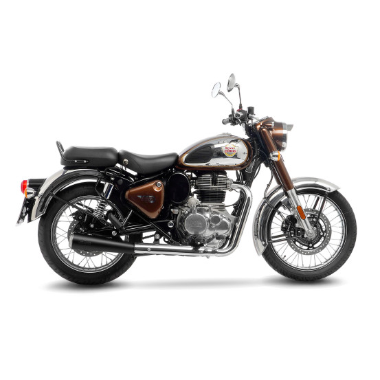 Silencieux LEOVINCE CLASSIC RACER ROYAL ENFIELD CLASSIC 350/METEOR 350 2021 - 2023 Inox Noir