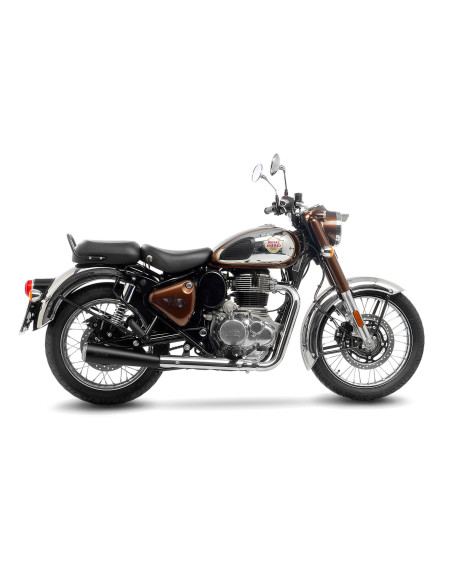 Silencieux LEOVINCE CLASSIC RACER ROYAL ENFIELD CLASSIC 350/METEOR 350 2021 - 2023 Inox Noir