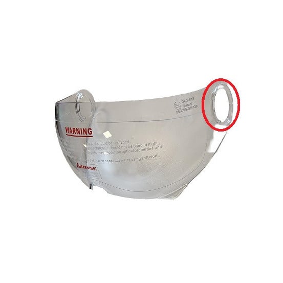 Écran / visière de casque VITO Loreto - Transparent (ECE.06)