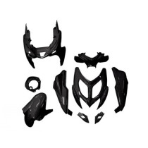 Kit carénages scooter MBK 50 Nitro / Yamaha 50 Aerox après 2013 Noir mat