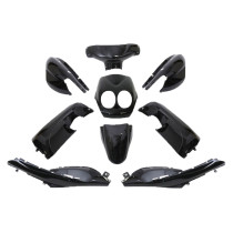 Kit carénages scooter MBK 50 Ovetto / Yamaha 50 Neo's après 2011 Noir mat