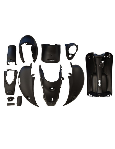 Kit carénages scooter New Flash Noir Mat
