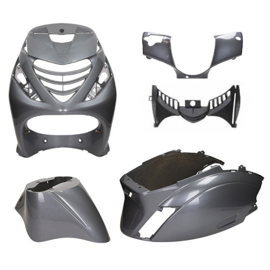 Kit carénages scooter Piaggio 50 Zip SP Gris Anthracite / Gris Magique