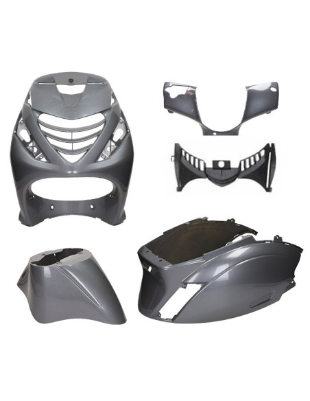 Kit carénages scooter Piaggio 50 Zip SP Gris Anthracite / Gris Magique