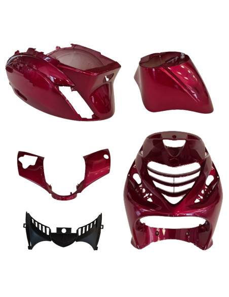 Kit carénages scooter Piaggio 50 Zip SP Rouge Candy