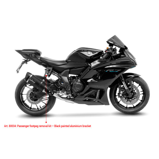 Suppresseur de repose pied passager LEOVINCE YAMAHA YZF-R7 2021 - 2023