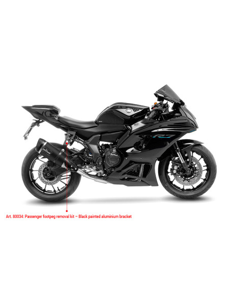 Suppresseur de repose pied passager LEOVINCE YAMAHA YZF-R7 2021 - 2023