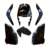 Kit carénages scooter Super Soco CUx Noir brillant