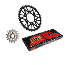Kit chaine 520 alu anti-boue JT - KTM HUSQVARNA 250 à 350cc