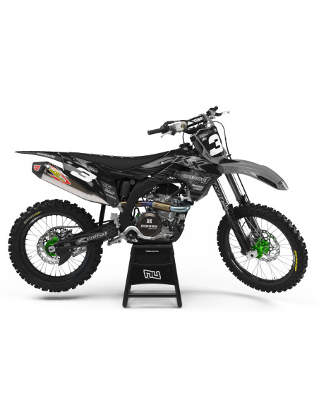 Kit Déco Rider Unik KAWASAKI DRT GREY 85 KX / 100 KX 2014-2022
