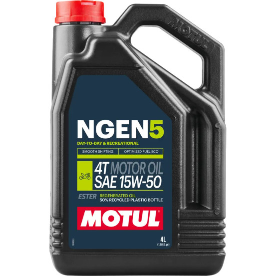 MOTUL NGEN 5 - 15W-50 - 4 litres - Huile moteur 4T nouvelle génération