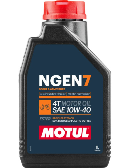 MOTUL NGEN 7 - 10W-40 - 1 litre - Huile moteur 4T nouvelle génération