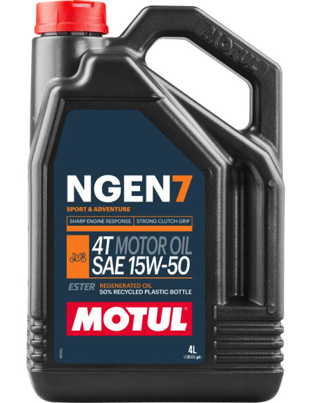 MOTUL NGEN 7 - 15W-50 - 4 litres - Huile moteur 4T nouvelle génération
