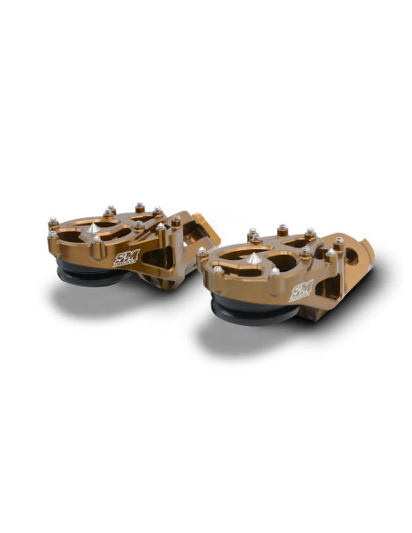 Repose pieds supermotard bronze SM PROJECT - Modèle S - TM RACING 125 à 530 2022-