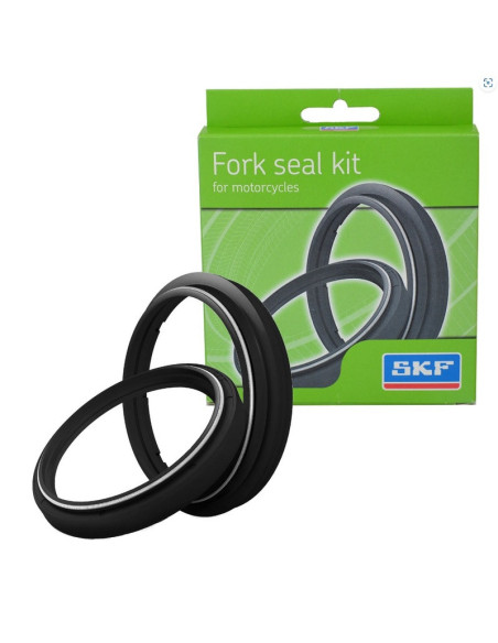 Joint spi de fourche + cache poussière SKF noirs - Fourche ZF-SACHS 43mm (ensemble pour un tube)