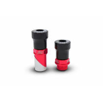 Kit tampons de protection d'axe de roue avant rouges SM PROJECT - Axe 25mm - GAS GAS / HUSQVARNA / KTM