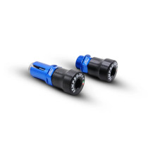 Kit tampons de protection d'axe de roue avant bleus SM PROJECT - TM RACING 125 à 530 2008-