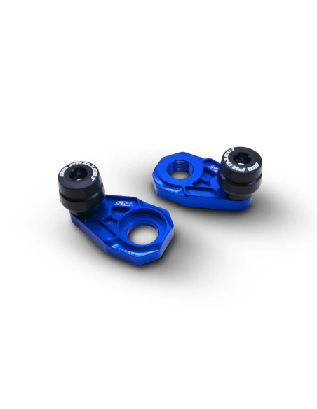 Tendeurs de chaine EVO bleus avec protections SM PROJECT - GAS GAS / HUSQVARNA / KTM