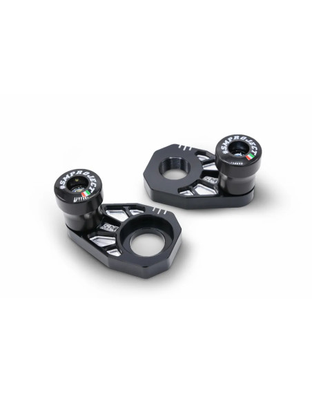Tendeurs de chaine noirs avec protections SM PROJECT - GAS GAS / HUSQVARNA / KTM