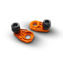 Tendeurs de chaine EVO oranges avec protections SM PROJECT - GAS GAS / HUSQVARNA / KTM