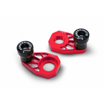 Tendeurs de chaine rouges avec protections SM PROJECT - GAS GAS / HUSQVARNA / KTM