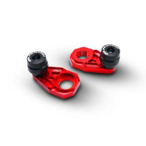 Tendeurs de chaine EVO rouges avec protections SM PROJECT - GAS GAS / HUSQVARNA / KTM