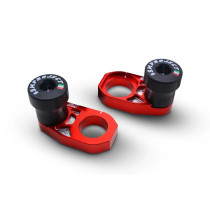 Tendeurs de chaine rouges avec protections SM PROJECT - HONDA 125-250 CR 2002-2007 / 250-450 CRF R 2002-