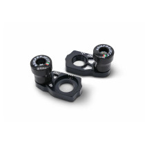 Tendeurs de chaine noirs avec protections SM PROJECT - Axe 25mm - GAS GAS / HUSQVARNA / KTM