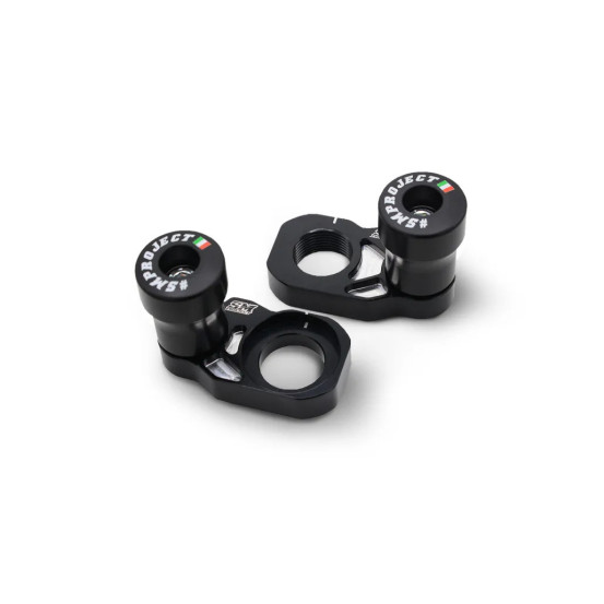 Tendeurs de chaine noirs avec protections SM PROJECT - Axe 22mm - TM RACING 250-530 SMR 2008-2015 / SMX 2006-2021