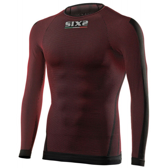 Maillot technique SIXS TS2 manches longues - Rouge noir