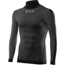 Maillot technique SIXS TS3 manches longues + col - Noir carbone