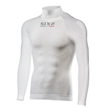 Maillot technique SIXS TS3 manches longues + col - Blanc carbone