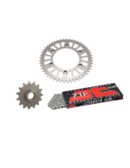 Kit chaine 525 acier JT - 125 CRM 1990-1999