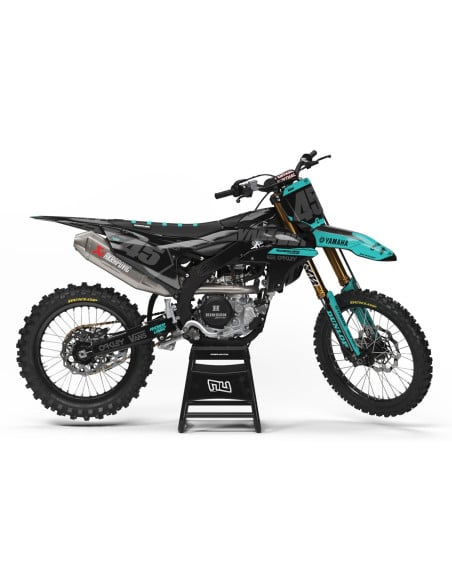 Kit Déco Rider Unik YAMAHA ZEBRA TEAL 85 YZ 2022-2024