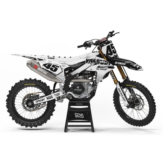 Kit Déco Rider Unik YAMAHA ZEBRA WHITE PW 50