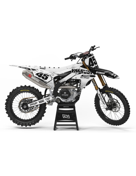 Kit Déco Rider Unik YAMAHA ZEBRA WHITE 250 YZ 2006-2008