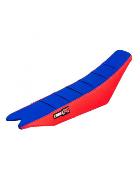 Housse de selle CrossX avec bandes BETA RR-RS 2020 Bleu-Rouge-Bleu