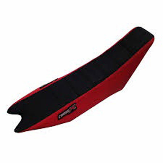Housse de selle CrossX Racing avec bandes BETA 125/250/300/350/390/430/480 RR 2013-2017 Noir-Rouge