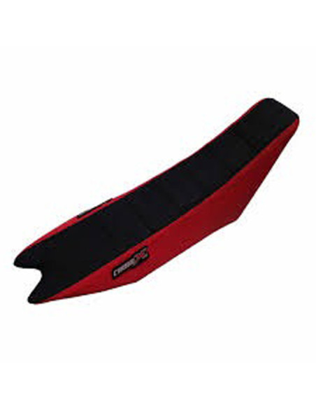 Housse de selle CrossX Racing avec bandes BETA 125/250/300/350/390/430/480 RR 2013-2017 Noir-Rouge