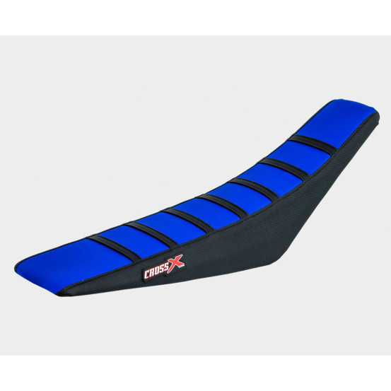 Housse de selle CrossX avec bandes SHERCO SE-R/SEF-R 2017-2021 Bleu-Noir-Noir