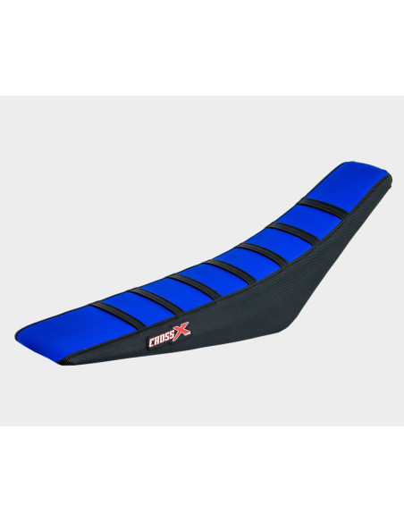 Housse de selle CrossX avec bandes SHERCO SE-R/SEF-R 2017-2021 Bleu-Noir-Noir