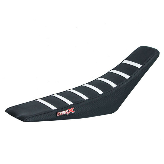 Housse de selle CrossX UGS WAVE HUSQVARNA 85 TC 2018-2022 noir-blanc