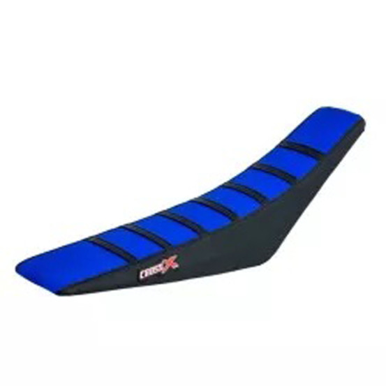 Housse de selle CrossX avec bandes SHERCO SE-R/SEF-R 2012-2016 Bleu-Noir-Noir