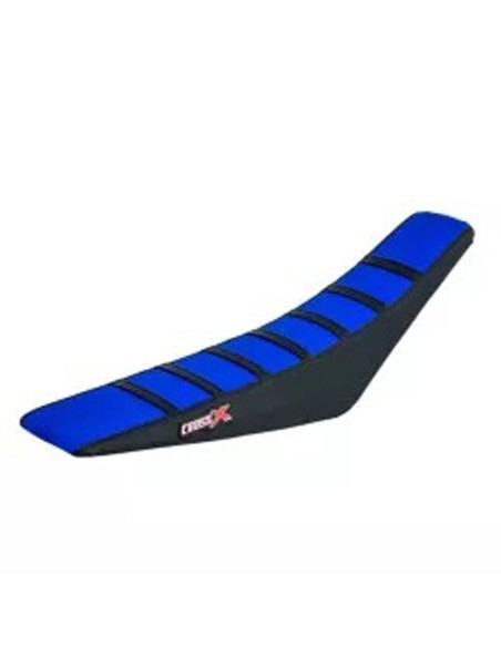 Housse de selle CrossX avec bandes SHERCO SE-R/SEF-R 2012-2016 Bleu-Noir-Noir