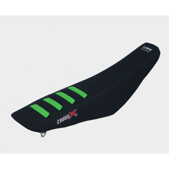 Housse de selle CrossX UGS WAVE KAWASAKI KXF 2017-2019 noir-vert