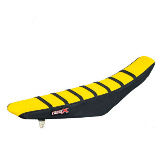 Housse de selle CrossX Suzuki 85 RM 2002-2014 Jaune-Noir-Noir