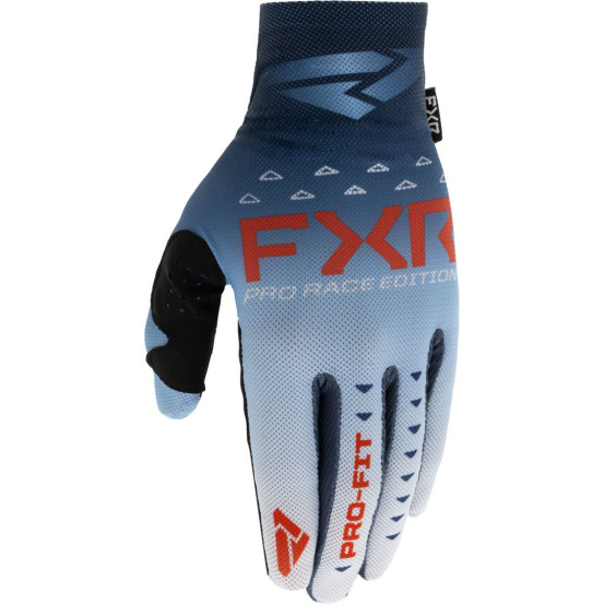 Gants cross FXR Pro-Fit Air - Glacier Bleu Blanc Rouge