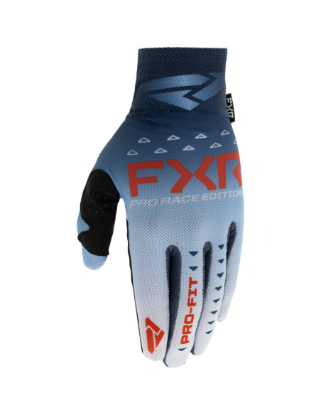 Gants cross FXR Pro-Fit Air - Glacier Bleu Blanc Rouge